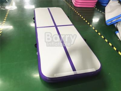 China Outdoor Small Portable Kids A Purple Air Track Gymnastics Mat For Body Building With Carry Bag for sale