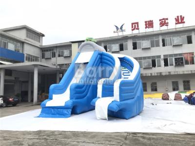 China Cool Splash Fun Inflatable Pool Slide , Realistic Shape Tortoise Water Slide For Inground Pools for sale