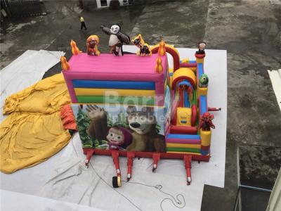 China Party Equipment Commercial Inflatable Bounce House And Slides For Children for sale