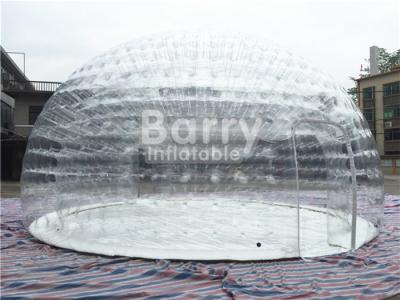China Barraca inflável transparente da bolha, barraca de acampamento exterior do ar com encerado do PVC à venda