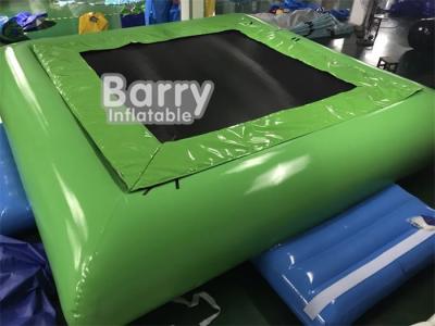 China PVC Tarpaulin Inflatable Water Toys Jumping Water Trampoline Bed Airtight Bouncer for sale
