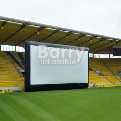 China Commercial Black Inflatable Movie Projector Screen For Outdoor Event for sale