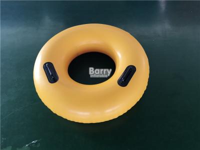 中国 ポリ塩化ビニールのハンドルが付いている膨脹可能な水泳リング、プールのための水浮遊物ドーナツ水泳リング 販売のため