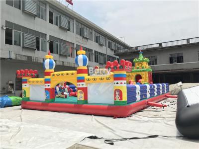 中国 子供のための商業膨脹可能な運動場の遊園地の警備員のスライド 販売のため