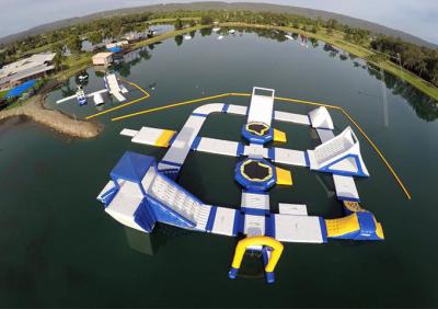 China Amazing Children Giant Inflatable Water Park For Sea / Ocean 17x8m Customzied for sale