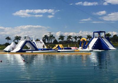 China Customized Giant Green Isle Inflatable Water Park , Inflatable Fun Park For Island for sale