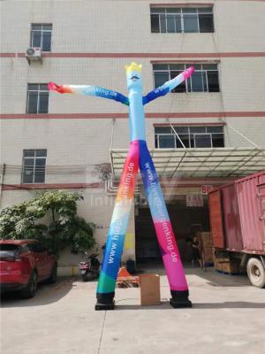 China Advertising 2 Lane Inflatable Dancing Man Mr.Welcome With Air Blower for sale