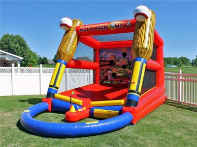 China Outdoor Inflatable Baseball Batting Cage Batter Up Inflatable Baseball Target Shooting Games for sale