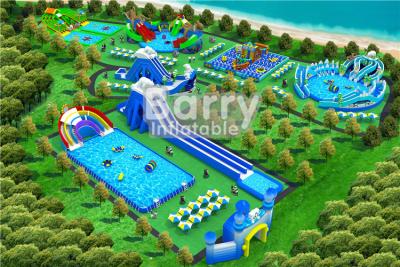 China Free Design Mobile Inflatable Water Park Equipment / Big Water Slides for sale