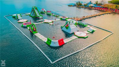 China Adults Inflatable Floating Obstacle Water Park Games With TUV Certificate for sale