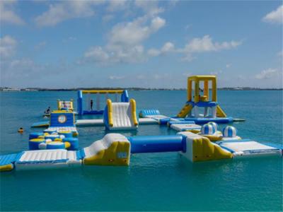 China Logo Printing Aqua Sports Inflatable Floating Water Park PVC Tarpaulin for sale
