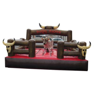 China Commercial 5*5m Inflatable Rodeo Mechanical Bull Ride for sale