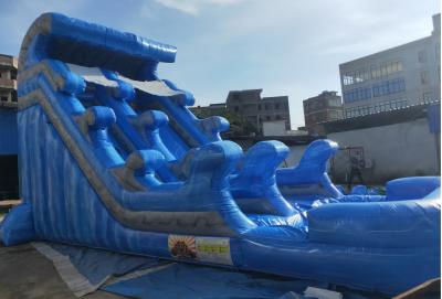 China PVC Assorted Colors Inflatable Water Slide With Pool EN14960 Standard for sale