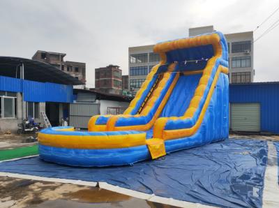 China Faltende Kinderspielplatz-aufblasbare Wasserrutsche PVC-Plane im Freien zu verkaufen