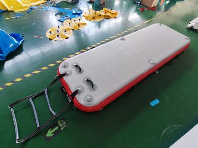China Barry Leisure Land Inflatable Swim Island Floating Raft Inflatable Floating Platform for sale