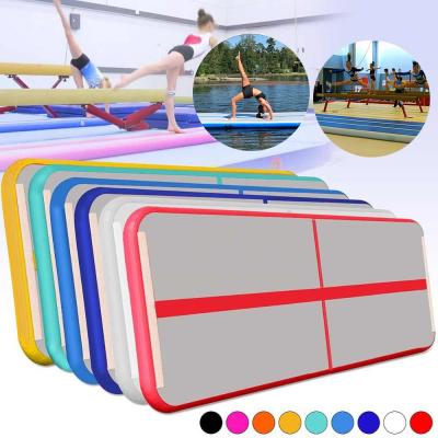 China Custom Size Inflatable Gym Mat Tumbling Home Airtrack For Gymnastics for sale