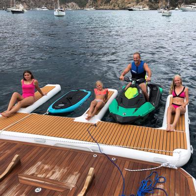China Durable Water Toys Inflatable Jet Ski Floating Dock Pontoon For Yacht for sale
