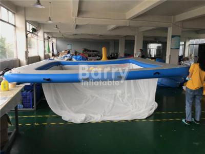 中国 ヨットのためのエンクロージャを得ている浮遊膨脹可能な水泳の海洋のプールの反くらげ 販売のため