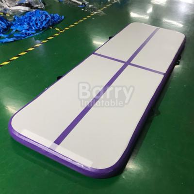 China Professional Purple Color 3x1m Inflatable Gymnastics Mats Tumbling Air Track for sale