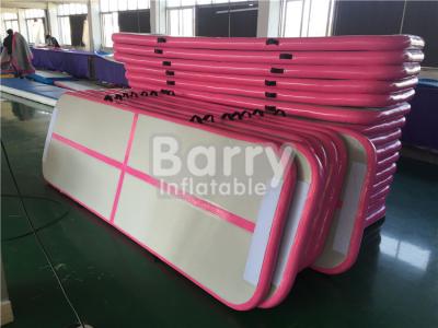 China Fitness Aqua Yoga Pink Mat Air Track Inflatable Air Tumble 3X1x0.1m Size for sale
