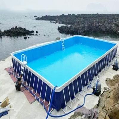 China Stainless Steel Frame Portable Water Pool Swimming 0.9mm PVC Game Equipment for sale
