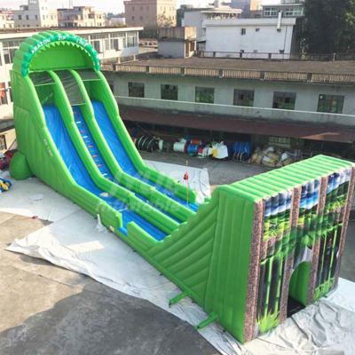 China Commercial Playground Equipment Inflatable Sports Game Tall Inflatable Zip Line For Kids And Adult for sale