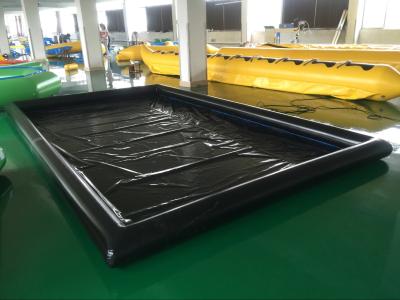 China Black 0.6mm PVC Inflatable Car Wash Mat Full Set Position for sale