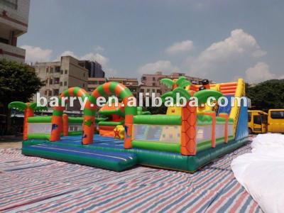 China ISO 18000 Inflatable Amusement Park Slide Theme Bouncer Castle for sale