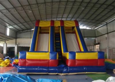 China Large Double Lanes Commercial Adult Inflatable Slide For Amusement Park for sale