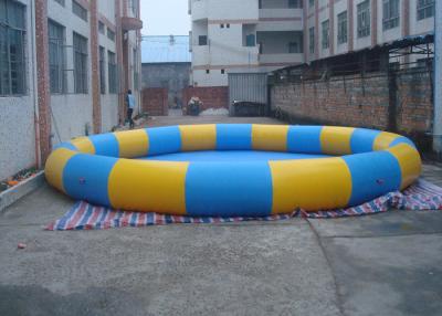 China Tragbarer aufblasbarer runder Swimmingpool, tiefe aufblasbare Hinterhof-Schwimmbäder zu verkaufen