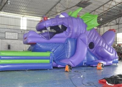 China Corrediça inflável comercial personalizada do tamanho, corrediça inflável do dinossauro de 18ft para crianças à venda