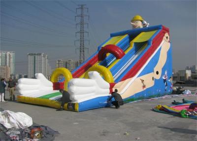 China Diapositiva inflable comercial grande, diapositiva inflable al aire libre para los juegos del deporte en venta