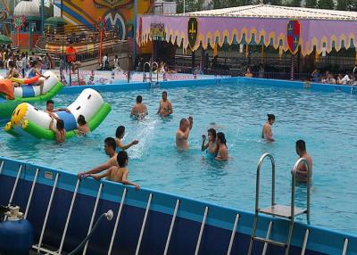 Chine Grande piscine rectangulaire commerciale de cadre en métal, piscine mobile pour le parc à vendre