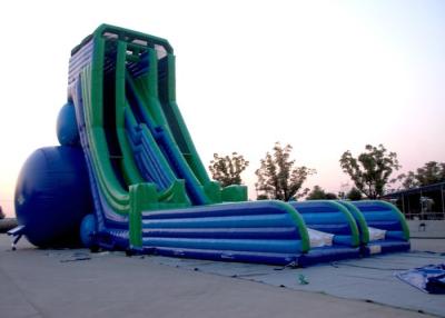 China Customized 0.55mm PVC Fire Resistant Outside Big Inflatable Slide Rental for sale