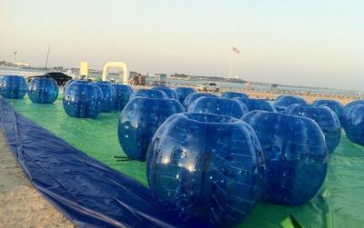 China Futebol inflável da bola do corpo da bola gigante azul do hamster EN14960 para o anúncio publicitário à venda