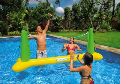 China Custom Inflatable Sports Games / Mini Inflatable Volleyball Field For Aqua Park for sale