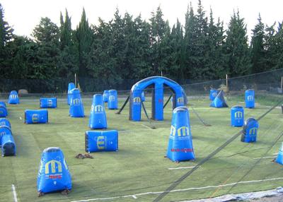 China Funny Inflatable Sports Games Blow Up Paintball Bunkers Rental EN14960 for sale
