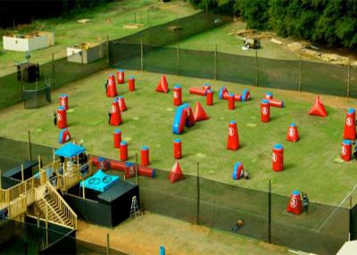 China Speedball Inflatable Psp Paintball Bunkers / Inflatable Games For Kids for sale