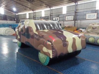 China PVC Tarpaulin Inflatable Sports Games Inflatable Humvee for Outdoor Paintball Field for sale