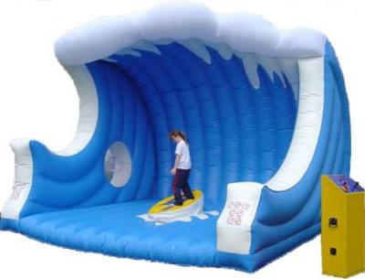 China Customized Inflatable Sports Toys , Inflatable Mat with Mechanical Surfboard for sale