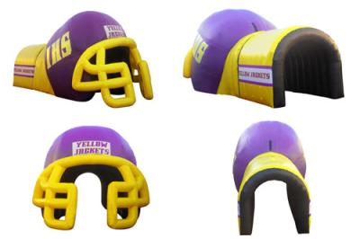 중국 다채로운 PVC 팽창식 헬멧 갱도/팽창식 풋볼 헬멧 갱도 판매용