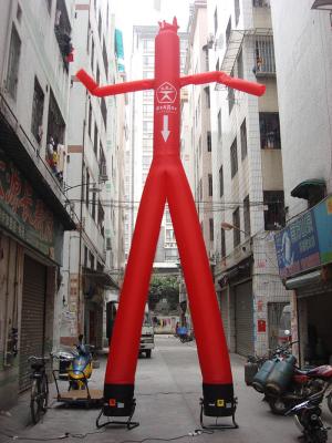 中国 オックスフォードの布の膨脹可能な広告プロダクト広告のための 1 人の足の膨脹可能な空のダンサー 販売のため