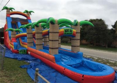China 0.55mm PVC Tarpaulin Outdoor Huge Inflatable Water Slides For Rent for sale