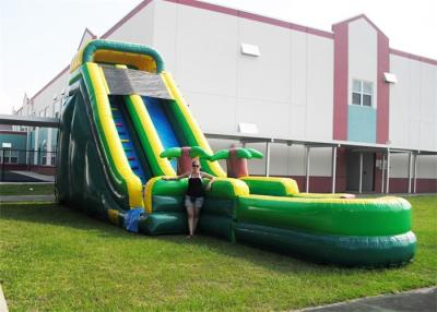 China Durable Plato PVC Tarpaulin Inflatable Water Slides , Inflatable Garden Water Slide for sale