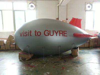 China Silver Color Inflatable Advertising Products Blimp / Air Plane Balloon for sale