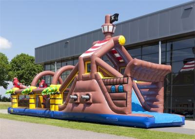 China Digital Printing Inflatable Obstacle Course , Floating Obstacle Course With CE for sale