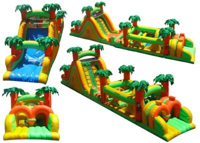 China Renting Durable Inflatable Obstacle Course For Jungle Themed Party for sale