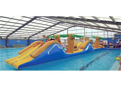 China Waterproof Commercial Kids Inflatable Floating Obstacle Course Bouncer for sale