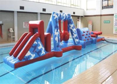 China Funny Kids Sports Inflatable Water Obstacle Course With Safety PVC Tarpaulin for sale