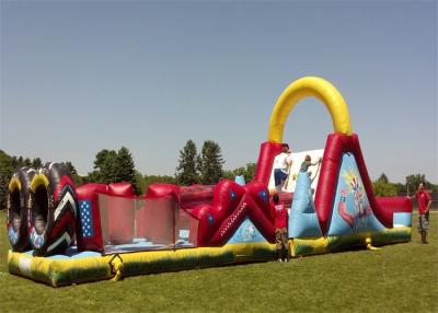China Big Inflatable Obstacle Course EN14960 , Tunnel Obstacle Course For Garden for sale